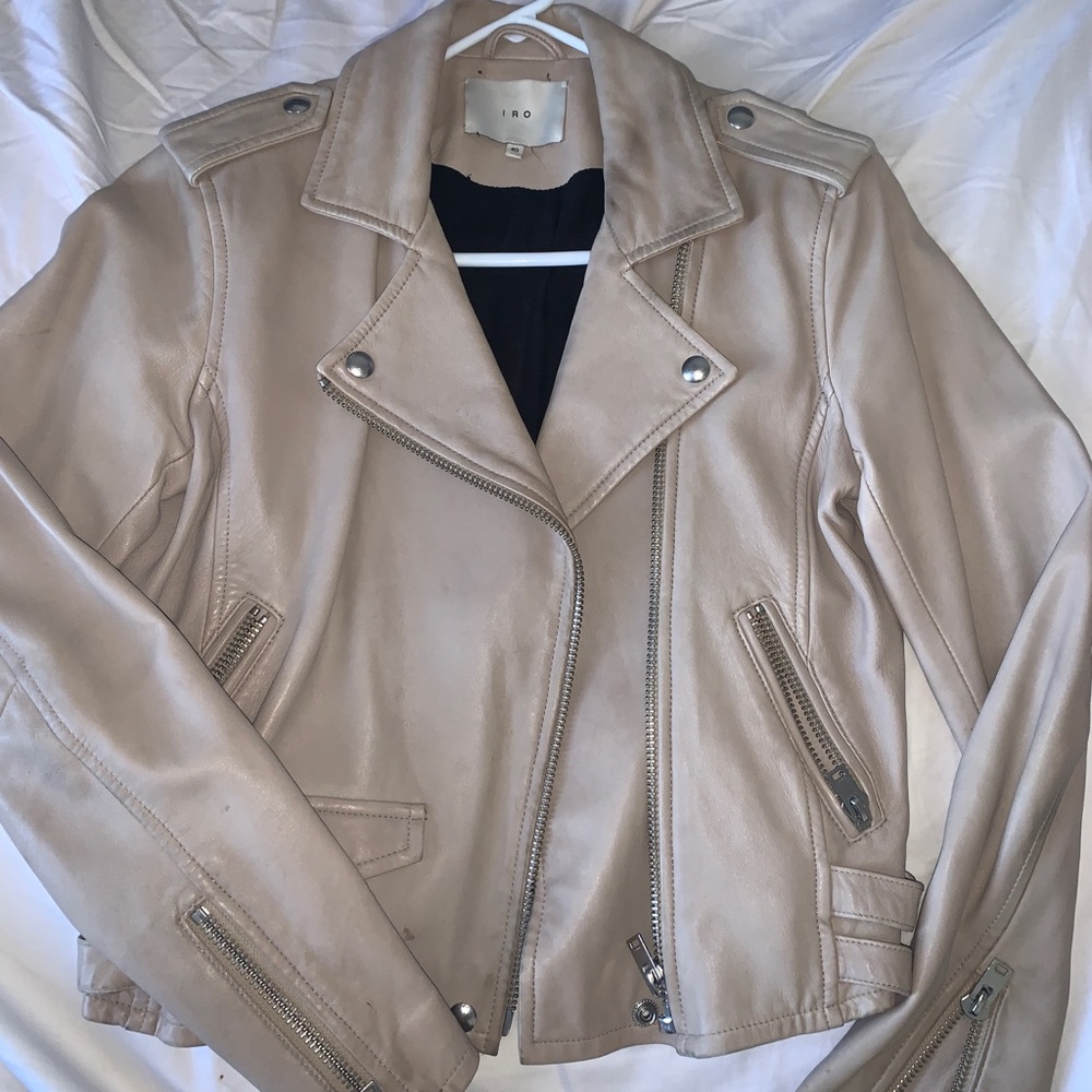 IRO motor Leather Jacket. Womens size 40